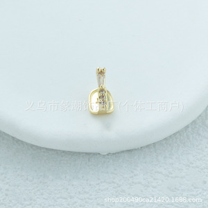 Grillz de Hip Hop con Diamantes de Imitación Dorados, Joyería Dental con Zirconia Individual, Unisex, para Uso Diario - Product Image 3