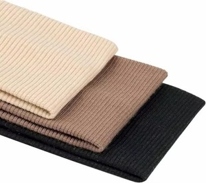 Bandeaux côtelés extensibles à Logo personnalisé, couvre-chef antidérapants en coton, parfaits pour le sport, bandeaux extensibles de Yoga pour filles - Product Image 1