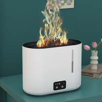 Diffuseur d'aromathérapie à ultrasons avec écran LED 3D, humidificateur, capacité de 3 L, lumière nocturne, faible bruit, pour usage commercial, domestique et hôtelier