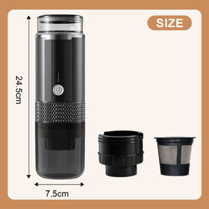 เครื่องชงกาแฟแบบพกพา ชาร์จไฟได้ 2-in-1 ใช้ได้กับ K-Cup, กาแฟผง และชา ใช้ได้ทั้งในรถและที่บ้าน - Product Image 4