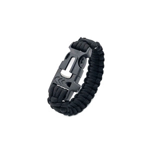 Gran Oferta personalizada para acampar al aire libre supervivencia emergencia hombres <span class=keywords><strong>cord</strong></span>ón pulsera con silbato de pedernal de fuego - Product Image 4