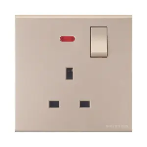 FUTINA BS REINO UNIDO Interruptores Elétricos Tomada De Tomada 250V 3 Pin Multi Plug Tomada De Parede