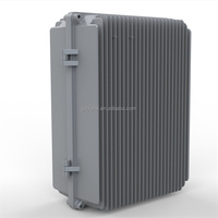 Boîtier d'amplificateur extrudé étanche IP67 pour station de base télécom 4G 5G, anti-drone, avec dissipation thermique extérieure