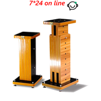 Support de pied de haut-parleur DY-010, support d'amortisseur Audio, moniteur Surround de sol, étagère, boîte de rangement, réglage rétractable/1 paire