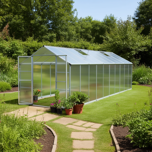 Invernadero Agrícola con Estructura de Aluminio, 8 x 20, Paneles de Policarbonato con Protección UV, Gran Tamaño para Uso en Jardín - Product Image 2