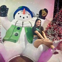 Statua di Pupazzo di Neve a Grandezza Naturale per Uso Commerciale, Decorazione Natalizia da Esterno, Personalizzabile in Fibra di Vetro, Vendita all'Ingrosso
