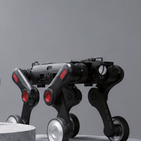 Robot chien quadrupède à roues robustes pour l'inspection, le sauvetage, la logistique et la sécurité D30WS