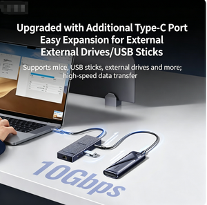 Base de Conexión USB-C 10 en 1, 4K60Hz, SD/TF, RJ45 Ethernet, 2 Puertos USB-A, 1 Puerto USB-A 3.0, 1 Puerto USB-C 100W PD, Concentrador USB de Alta Velocidad - Product Image 2