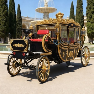 รถม้าไฟฟ้าหรูหรา Zhenda Royal รุ่น Q235B โครงเหล็ก สำหรับงานแต่งงาน สถานที่ท่องเที่ยว รองรับผู้โดยสาร 4-6 คน ยางตัน - Product Image 6