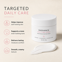 Crème hydratante éclaircissante pour le visage à la niacinamide et à l'alpha arbutine pour unifier le teint et atténuer les taches brunes – Soin quotidien de la peau du visage