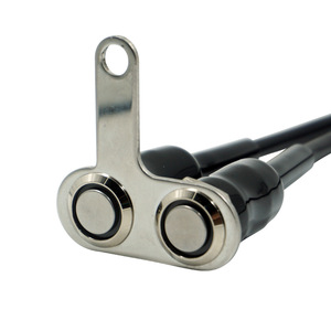 <span class=keywords><strong>Moto</strong></span> modifiée <span class=keywords><strong>avec</strong></span> support en acier inoxydable, anneau lumineux LED, phare, klaxon marche/arrêt, projecteur, interrupteur double clignotant - Product Image 1