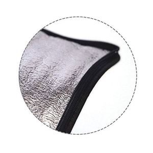 Sac isotherme réutilisable avec panneau solaire et motif lettres, en tissu non tissé imperméable, pour le déjeuner et les courses - Product Image 6