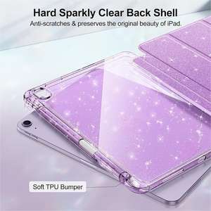 Étui pour iPad 10e génération 10,9 pouces avec protection d'écran en verre trempé, housse en cuir et protection antichoc pour tablette - Product Image 4