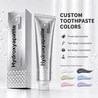 Dentifrice blanchissant à l'hydroxyapatite 120g – Élimine les taches dentaires, blanchiment profond des dents, haleine fraîche – Vente en gros OEM ODM