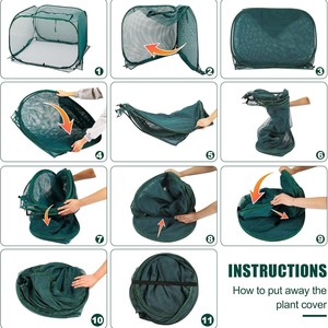 Filet de jardin respirant directement de l'usine pour le contrôle des insectes et des oiseaux, mini tente pliable en maille - Product Image 2