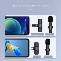 Microphone Lavalier Mini Omnidirectionnel Anti-Bruit pour Diffusion en Direct, Meilleures Ventes Transfrontalières, Fréquence 20Hz-20KHz