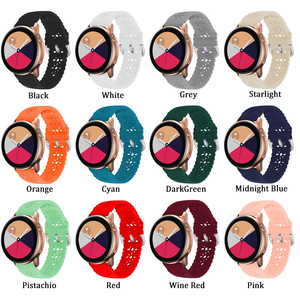 20mm Multi-colori fiori cavi cinturino in pizzo in Silicone per <span class=keywords><strong>Samsung</strong></span> Smartwatch cinturino in gomma - Product Image 2