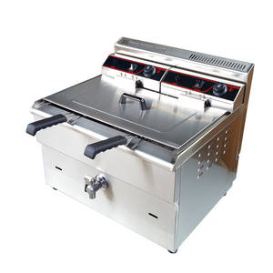 <span class=keywords><strong>Friggitrice</strong></span> Professionale a Gas con Propano 40 <span class=keywords><strong>L</strong></span> in Acciaio Inox 1 Vasca <span class=keywords><strong>2</strong></span> Cestelli - Product Image 3