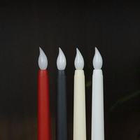 Konische LED-Kerzen in mehreren Farben 2,1 Durchmesser Warme flammen lose Fernbedienung Kunststoff kerzen für die Dekoration YS