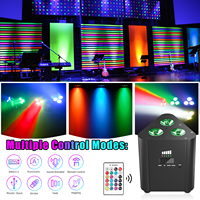 Lumière LED RGBW 4-en-1 triangulaire à piles, 4/6/8 canaux, IP20, AC110-240V, garantie 1 an, pour églises, concerts, mariages