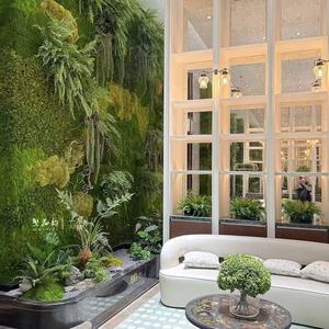 Venta al por mayor flores preservadas plantas musgo Real Natural pared arte verde estabilizado diseño moderno tamaño personalizado cumpleaños pared - Product Image 5