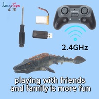 Mosasaurus a Control Remoto, Juguete Acuático Eléctrico Recargable de 2.4GHZ, Modelo Animal RC con Diseño Simulado, el Mejor Regalo para Niños