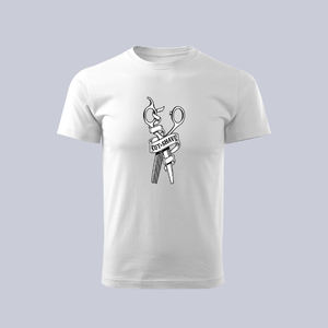 T-shirts Streetwear Y2K pour hommes personnalisés en gros d'usine T-shirt blanc avec imprimé graphique T-shirts tricotés surdimensionnés - Product Image 5