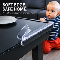 Protection d'angle transparente arrondie anti-choc pour meubles, bureau, comptoir, chambre d'enfant, maison, sécurité bébé
