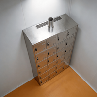 Casier de personnel en acier inoxydable, casier de vestiaire, armoire de rangement pour vêtements, armoire de rangement pour salle blanche, pour atelier et usine alimentaire