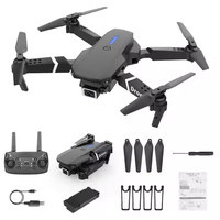 Dron E88 4K con Cámara Dual y Control por Gestos, Mini Quadcopter Plegable FPV, Helicóptero RC Portátil, Regalo para Niños y Principiantes