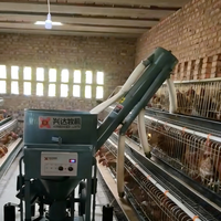 Chariot d'alimentation automatique pour animaux, système d'alimentation pour cages, équipement de ferme pour bétail et volailles, machine de batterie d'élevage