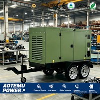Générateur diesel de type remorque 20KW 30KW 40KW 60Hz 220/440V DSE7320 sans balais, robuste, pour opérations de forage