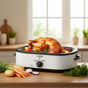 Forno Elettrico per Arrosti da 18Qt con Temperatura Regolabile, Coperchio Auto-Irrigante in Acciaio Inox, Teglia Ovale - Product Image 2