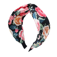 Bandeau noué à imprimé floral personnalisable |   Directement de l'usine |   Accessoires capillaires quotidiens de style bohème
