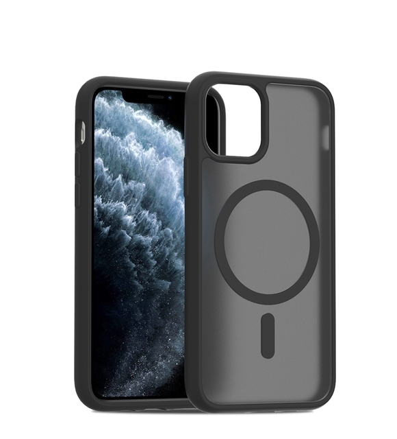Luxury Translucent Mobile Phone Case with Magnetic Ring Skin Feeling for iPhone 11Pro Case Custom Phone Cover