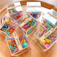 Boîtes acryliques empilables personnalisées en gros | Organisateur de stockage d'emballage en plastique + étui organisateur d'élastiques pour cheveux