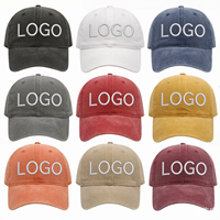 Casquette de baseball unisexe vintage en coton, style trucker, réglable, teinte et vieillie, pour le sport, vierge, délavée, vente en gros OEM