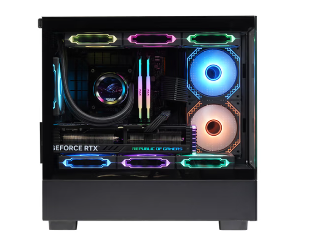 ZeroMaster MATX Micro ATX Gaming Computer Case Aluminum Frame Tempered Glass Panel Supports 360 Degree Water Cooler for Gamers