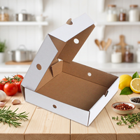 Vente chaude de boîtes en carton ondulé, boîtes en gros, boîtes blanches, boîtes en kraft, boîtes d'emballage pour la nourriture, boîtes à emporter