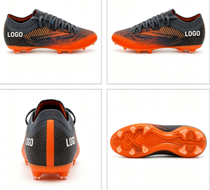 Chaussures <span class=keywords><strong>de</strong></span> football professionnelles unisexes pour l'entraînement, crampons personnalisés en gros, tige en PVC, semelle intermédiaire en caoutchouc, printemps/automne - Product Image 4