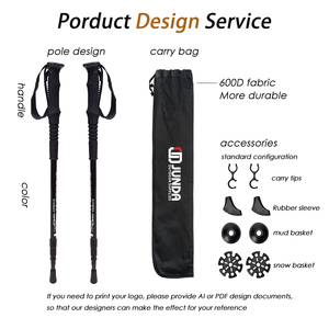 7075 Hợp Kim Nhôm Kính Thiên Văn Đi Bộ Đường Dài Leo Bộ Cực Trọng Lượng Nhẹ EVA Xử Lý Cho Phụ Nữ Người Đàn Ông Trẻ Em Alpenstock Đi Bộ Thanh - Product Image 3