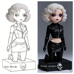 Mercancía de Anime para Fans, PVC Ecológico para Chaqueta de Cuero de Boa <span class=keywords><strong>Hancock</strong></span>, Figura de Anime para Pedidos Personalizados - Product Image 3
