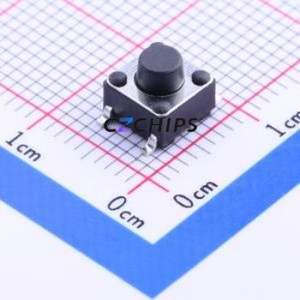 TS-1102W-5516 Tactile Switch SMD-4P,6x6mm Switch Single Pole Single Throw Round Button 1.6N Vertical Mount - Product Image 1