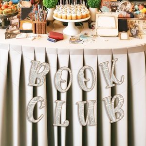 Bannière en papier vintage <span class=keywords><strong>sur</strong></span> le thème de <span class=keywords><strong>la</strong></span> lecture pour club de lecture, décorations de fête <span class=keywords><strong>sur</strong></span> le thème de <span class=keywords><strong>la</strong></span> lecture, fournitures de fête pour salle de classe - Product Image 6