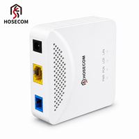 Hosecom Fibres optiques avec couverture 20KM, Serveur PPPoE/DHCP/IPTV/NAT ONU GPON EPON Adaptatif, Port RJ45 TR069, Mode Routeur 1GE XPON