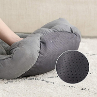 Nid de luxe pour chats et chiens, fond antidérapant, motif uni, rembourrage en coton PP, canapé-lit en daim de luxe pour chien, cadeau idéal