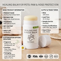 Baume Réparateur pour Pattes et Nez de Chien 2oz en Stick – Apaisant pour Peau d'Animal, Anti-Gerçures, Crème Hydratante Sûre à Lécher – Marque Privée