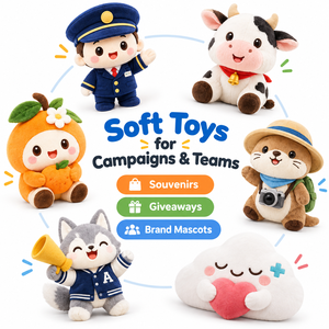 Peluche de nube súper suave de felpa corta, relleno de algodón PP, muñeco de dibujos animados para regalo de campaña, recuerdo, venta al por mayor, personalizado - Product Image 1