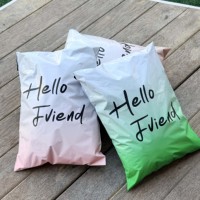 Sacs de Courrier en PE Imprimés Personnalisés pour Vêtements Sacs d'Emballage Imperméables pour Vêtements Sacs d'Emballage pour Vêtements de Couleur Dégradée