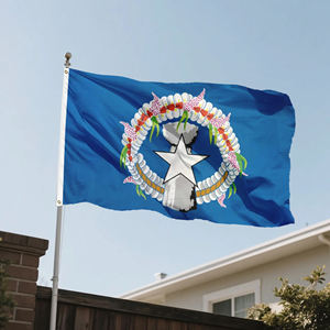Bandera de las Islas Marianas del Norte 3x5 pies, Poliéster 100D, Color Latte Stone, Bandera Nacional del Territorio de los Estados Unidos CNMI - Product Image 6